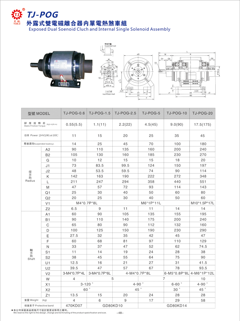 電磁離合剎車器